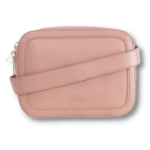 Vegan Apple Leather Crossbody Travel Bag | Pink | BNWT - Picture 3 of 4